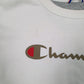 Mens White Champion  Crewneck Jumper