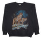 Mens Black Lee Graphic Crewneck Jumper