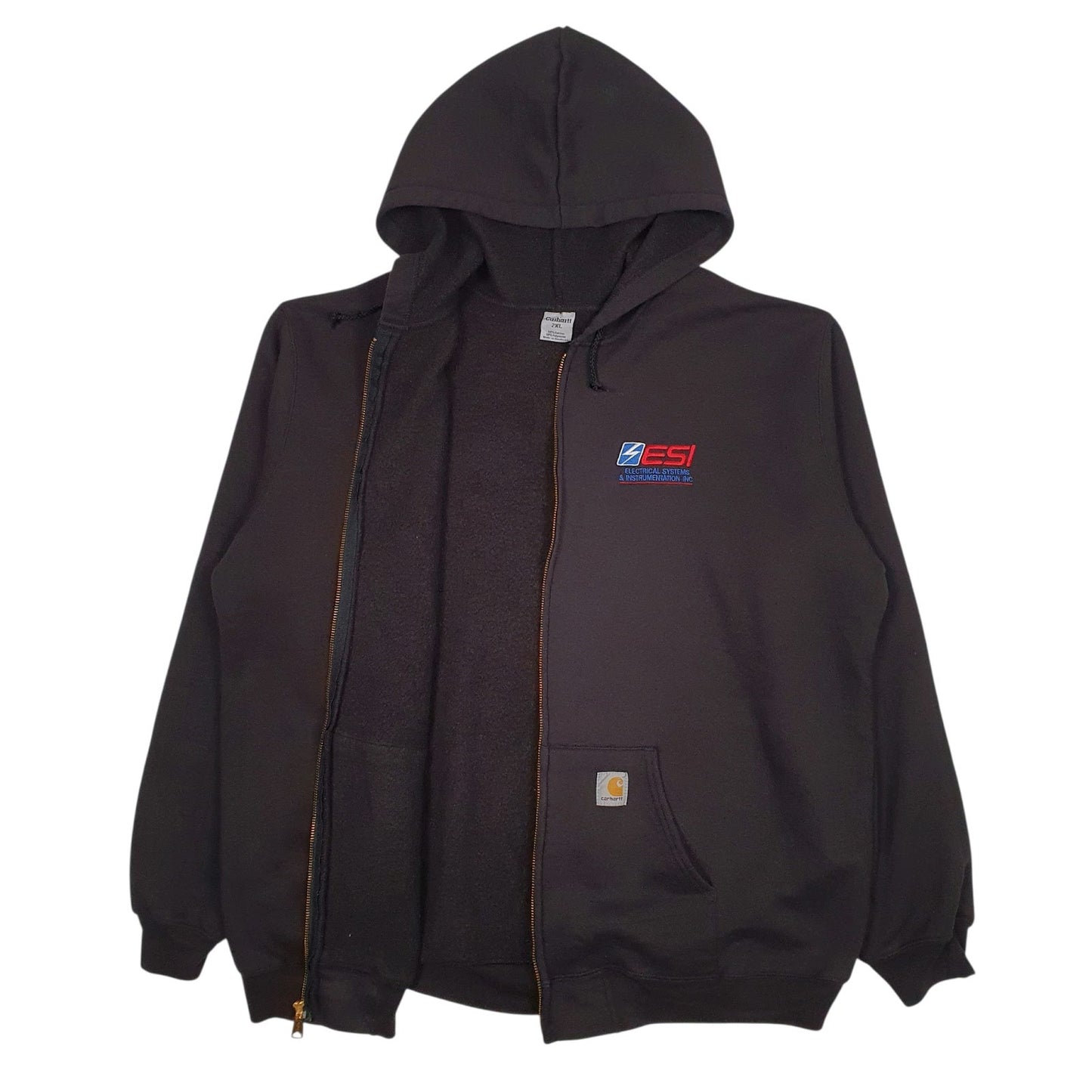 Mens Black Carhartt  Full Zip Jumper
