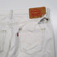 Mens White Levis Distressed  Jeans
