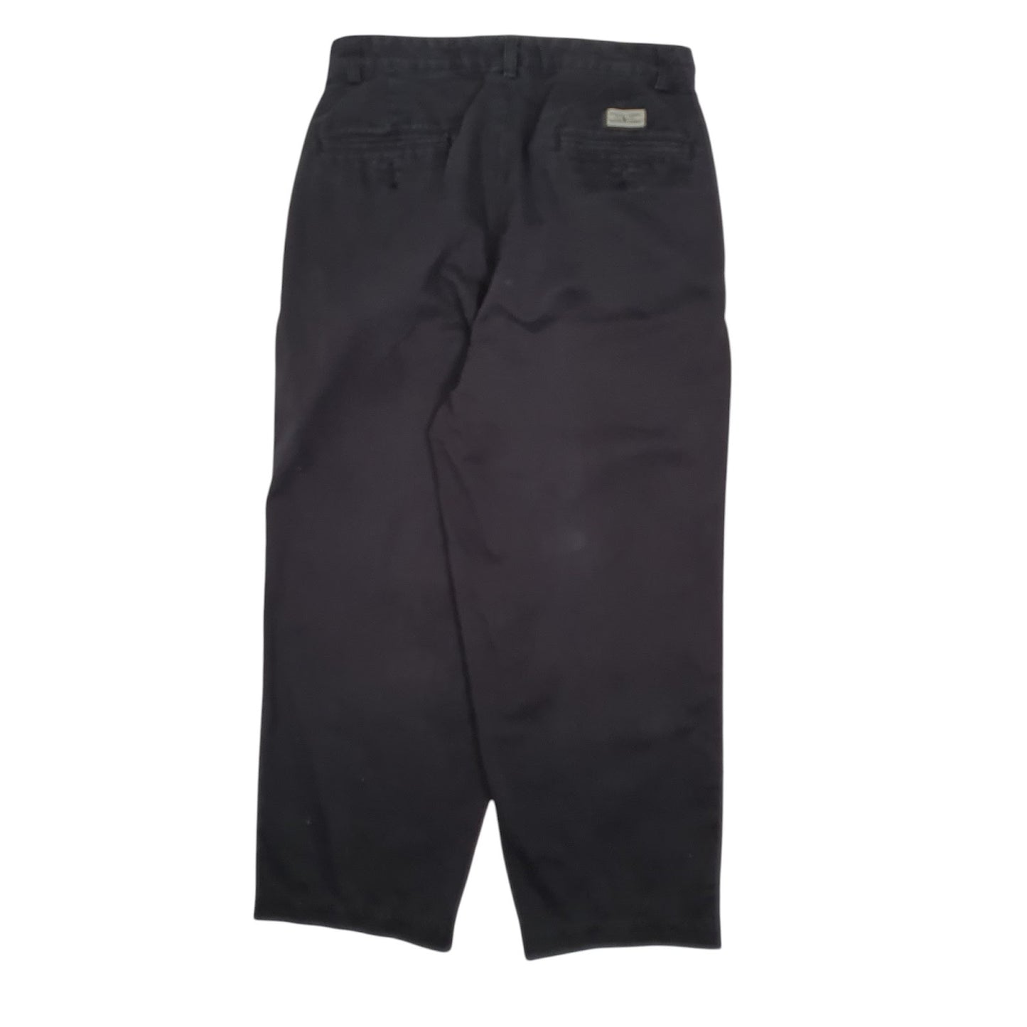 Mens Grey Polo Ralph Lauren Andrew Pant Double Pleated Vintage 90s  Trousers