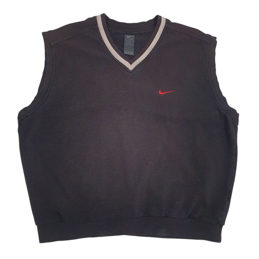 Mens Black Nike Golf Vest Jumper