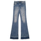 Womens Blue Please Distressed Casual JeansW28 L34