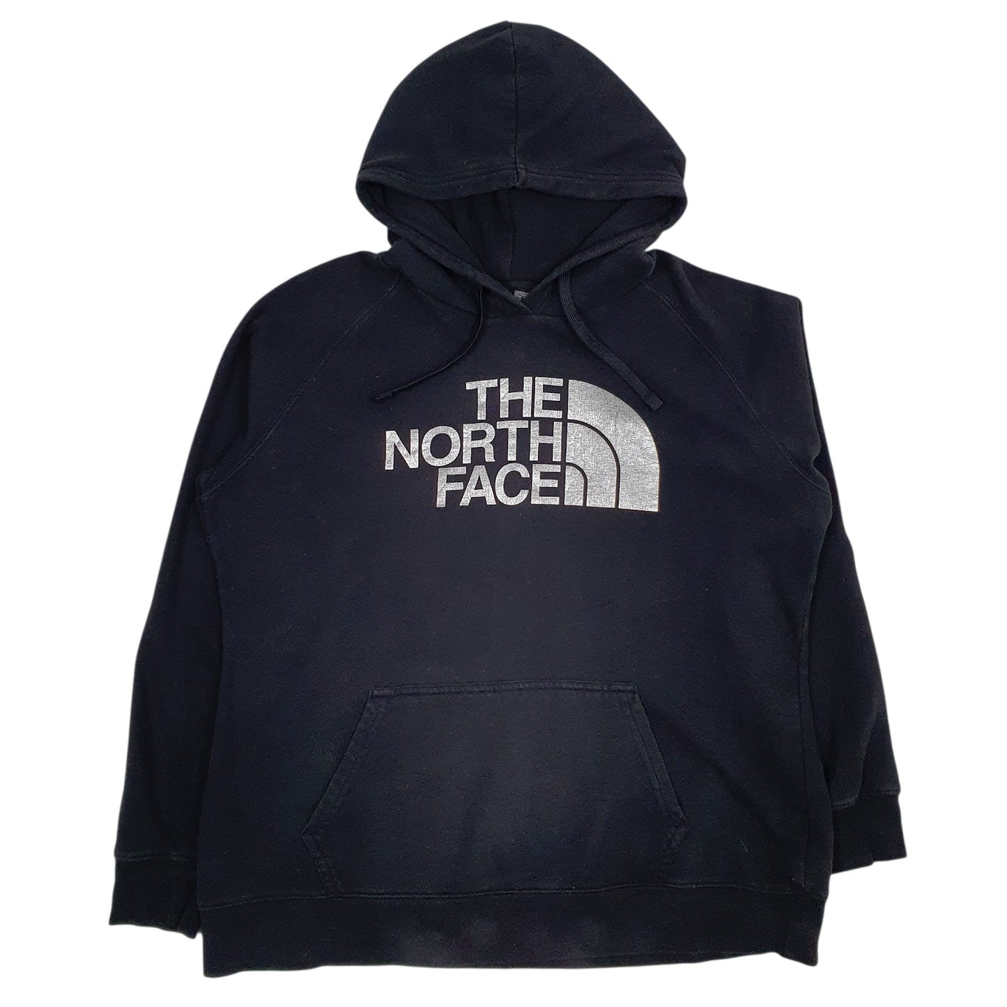 Womens Black The North Face Spellout Hoodie Jumper