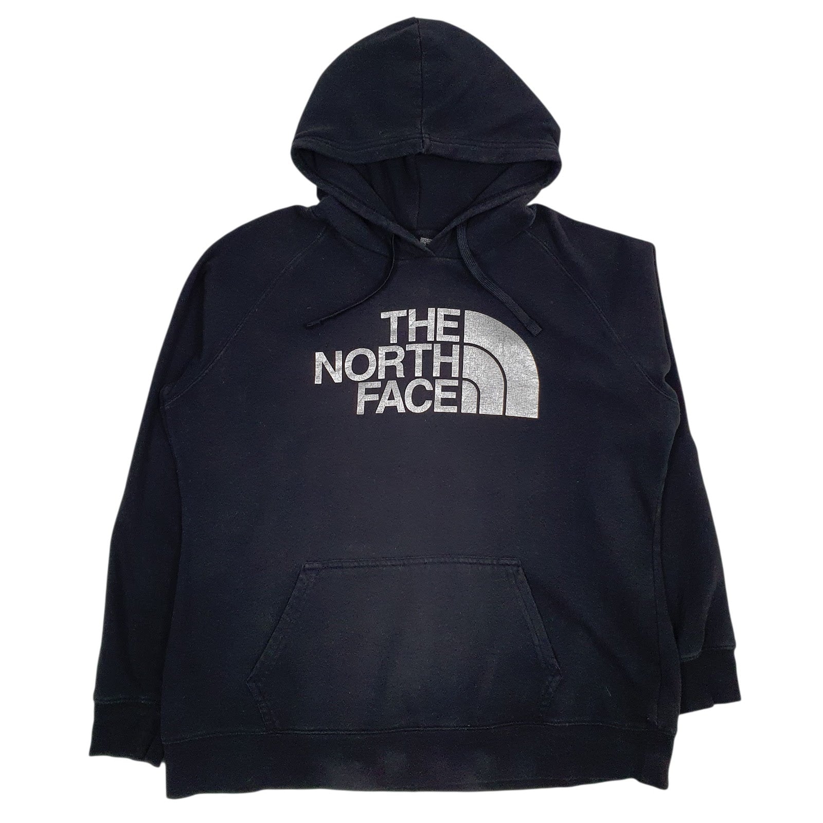 Womens Black The North Face Spellout Hoodie Jumper