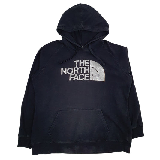 Womens Black The North Face Spellout Hoodie Jumper