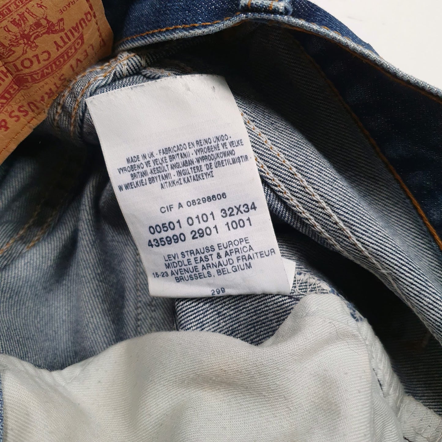 Mens Blue Levis 501 Vintage 00s  Shorts