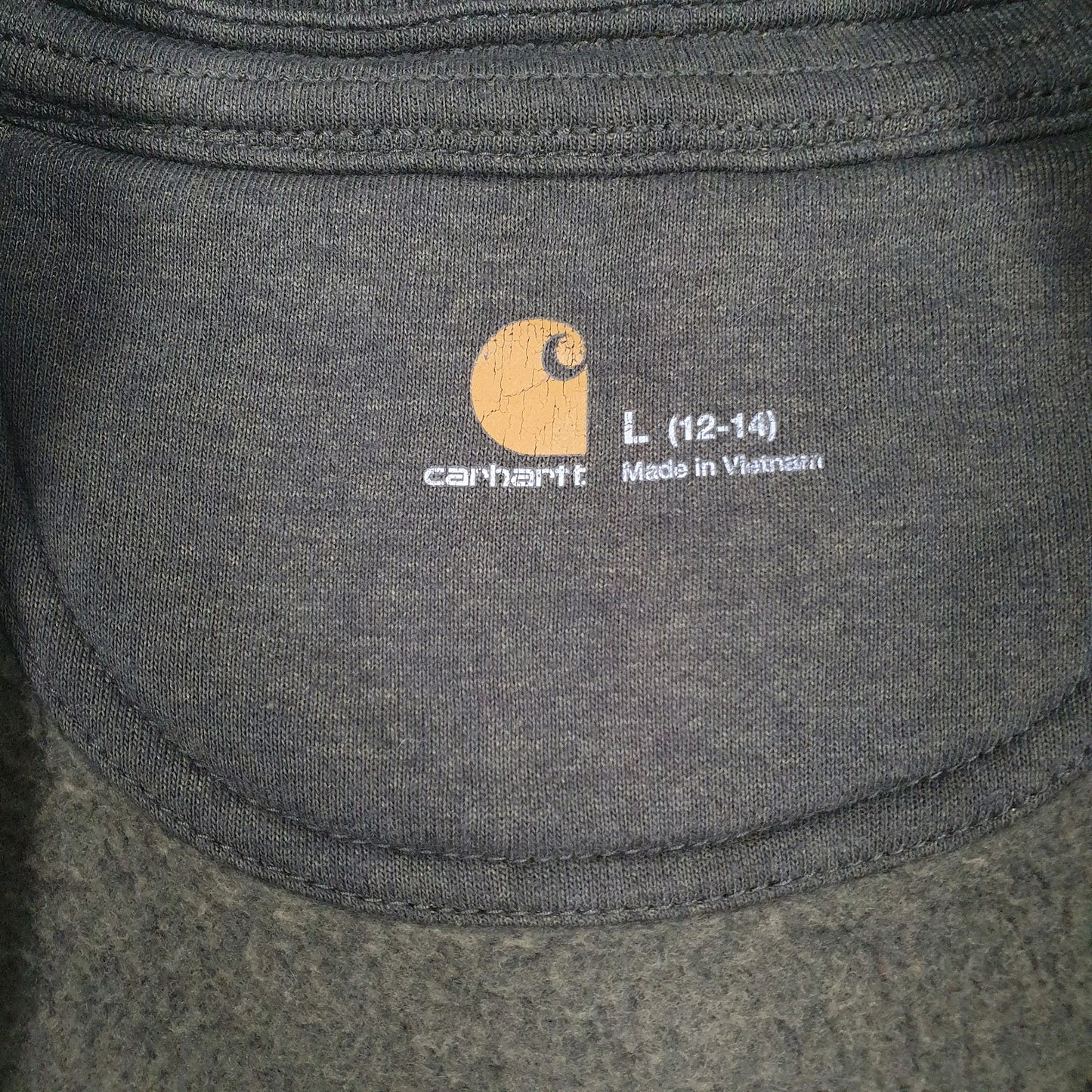 Womens Green Carhartt  Full Zip Jumper