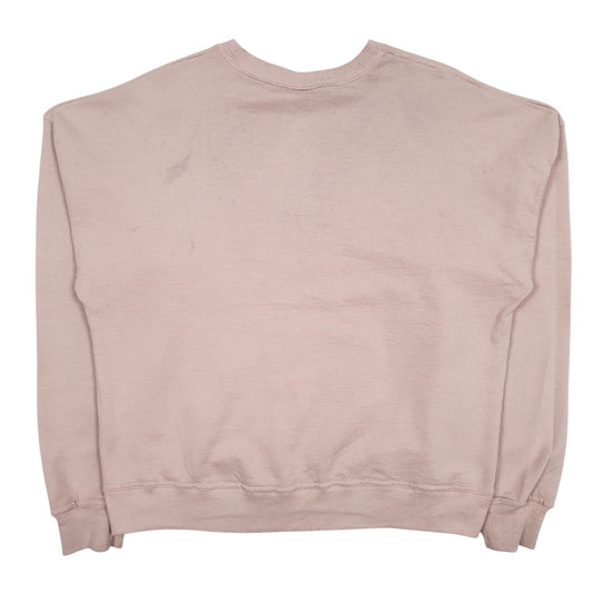 Womens Pink Champion Spellout Crewneck Jumper