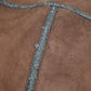 Mens Brown Zara Faux Shearling Flight  Coat