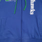 Mens Blue Starter NFL Seattle Seahawks Full Zip Jumper