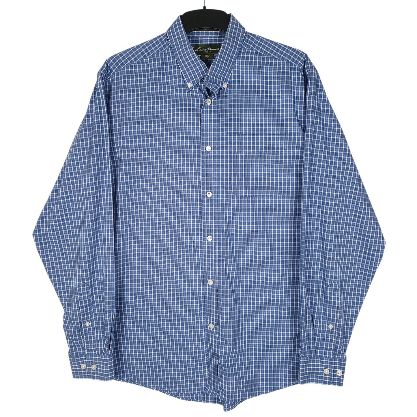 Mens Blue Eddie Bauer  Long Sleeve Shirt