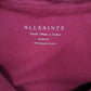 Mens Red All Saints   T Shirt
