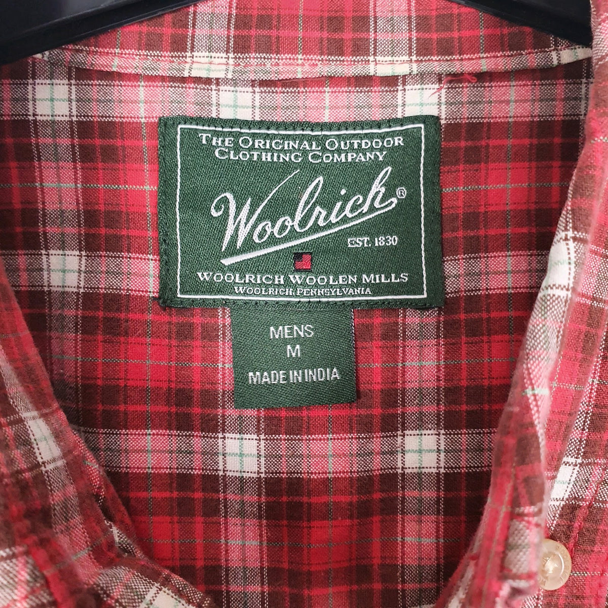 Mens Red Woolrich   Shirt