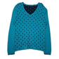 Womens Blue Tommy Hilfiger  V Neck Jumper