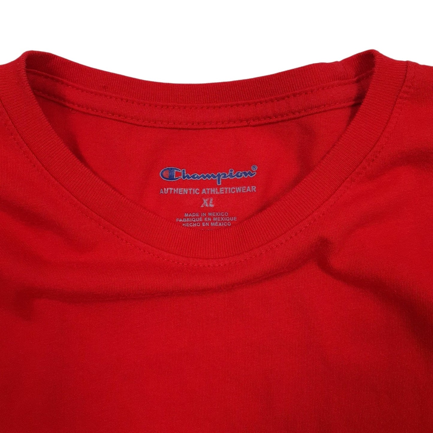 Mens Red Champion   T Shirt