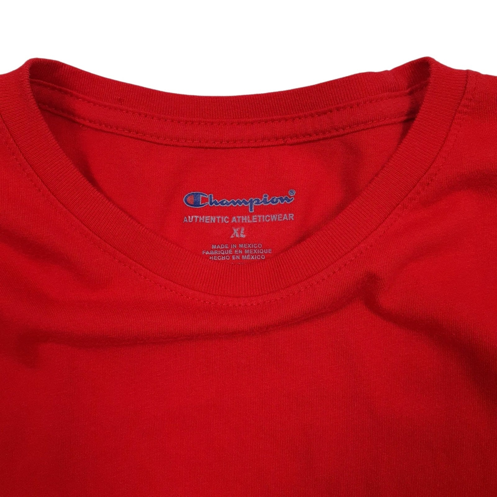 Mens Red Champion   T Shirt
