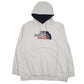 Mens White The North Face Spellout Hoodie Jumper