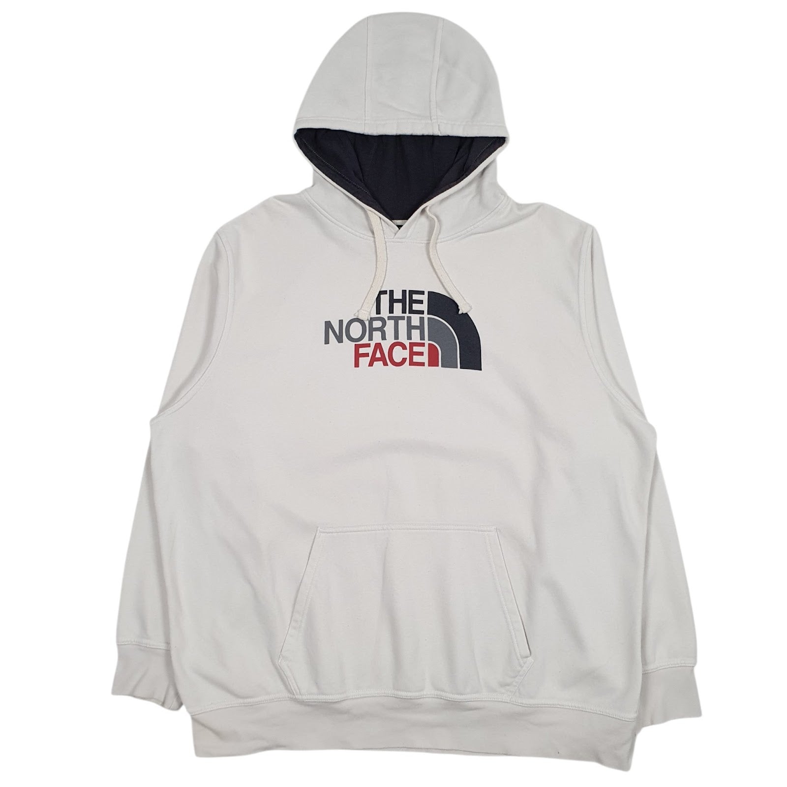 Mens White The North Face Spellout Hoodie Jumper