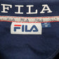Mens Navy Fila Spellout Crewneck Jumper