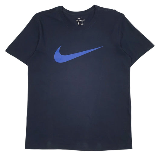 Mens Navy Nike Swoosh Short Sleeve T Shirt