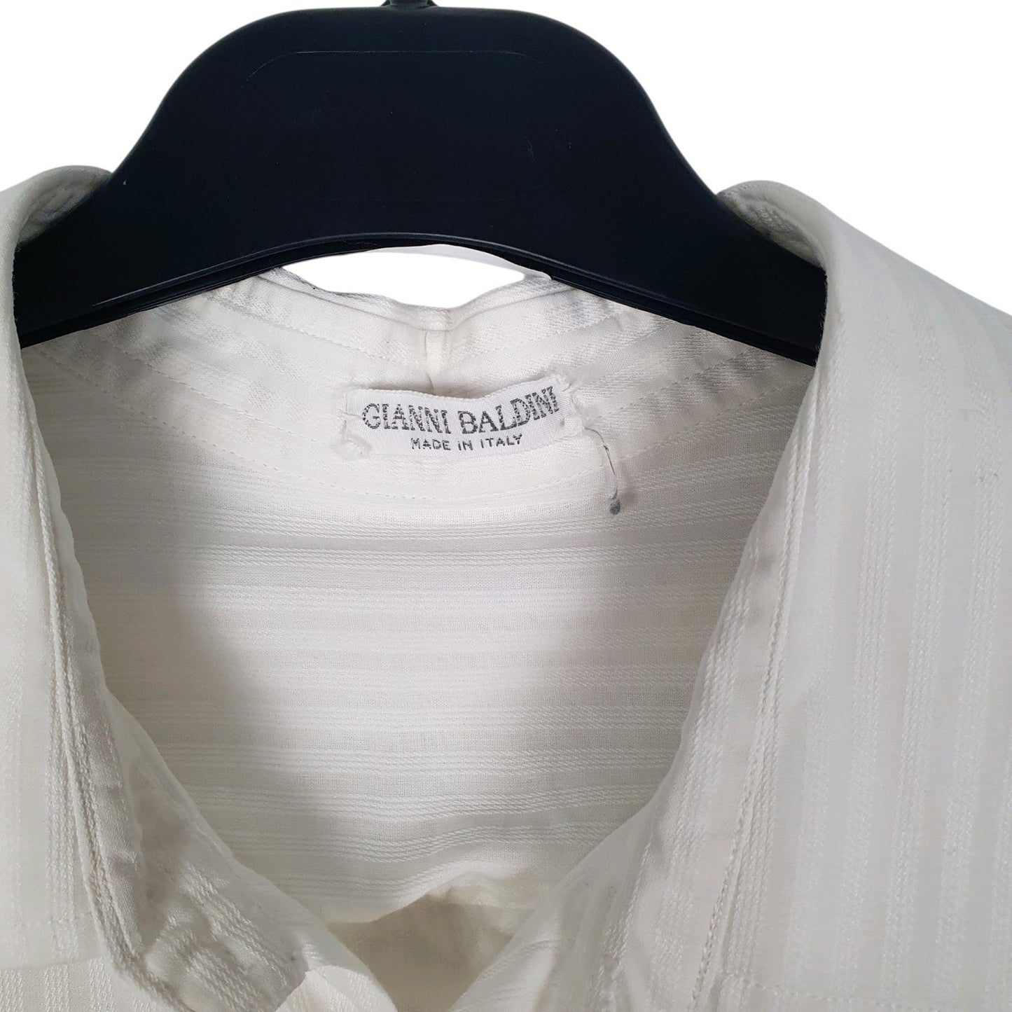 Mens White Gianni Baldini   Shirt