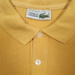 Mens Yellow Lacoste Vintage  Polo Shirt