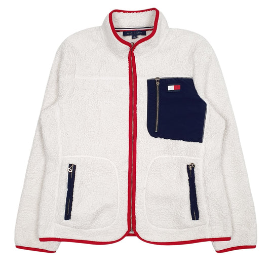Womens White Tommy Hilfiger  Full Zip Jumper