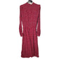 Womens Red Unbranded Floral Print  Dress