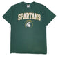 Mens Green Fruit Of The Loom Spartans Short Sleeve T Shirt