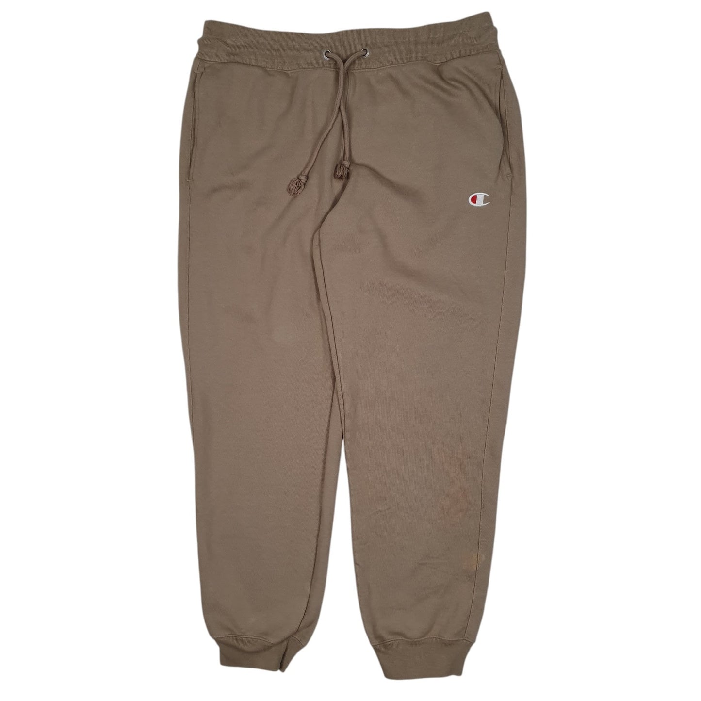 Mens Beige Champion Reverse Weave Jogger Trousers