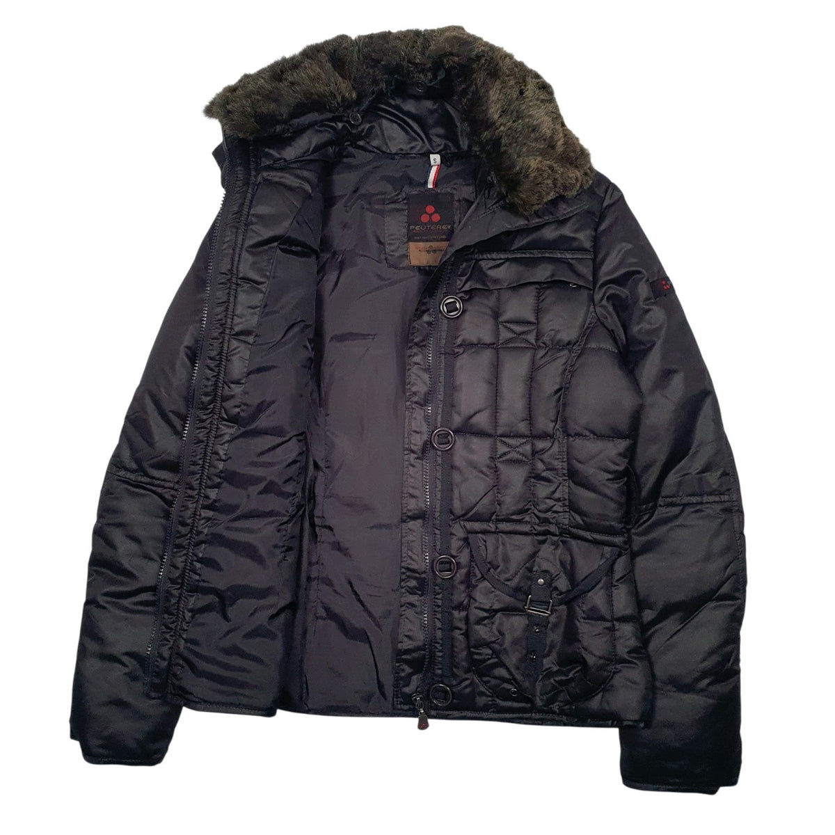 Womens Black Peuterey   Coat