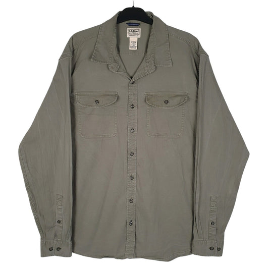 Mens Green L.L.Bean  Long Sleeve Shirt