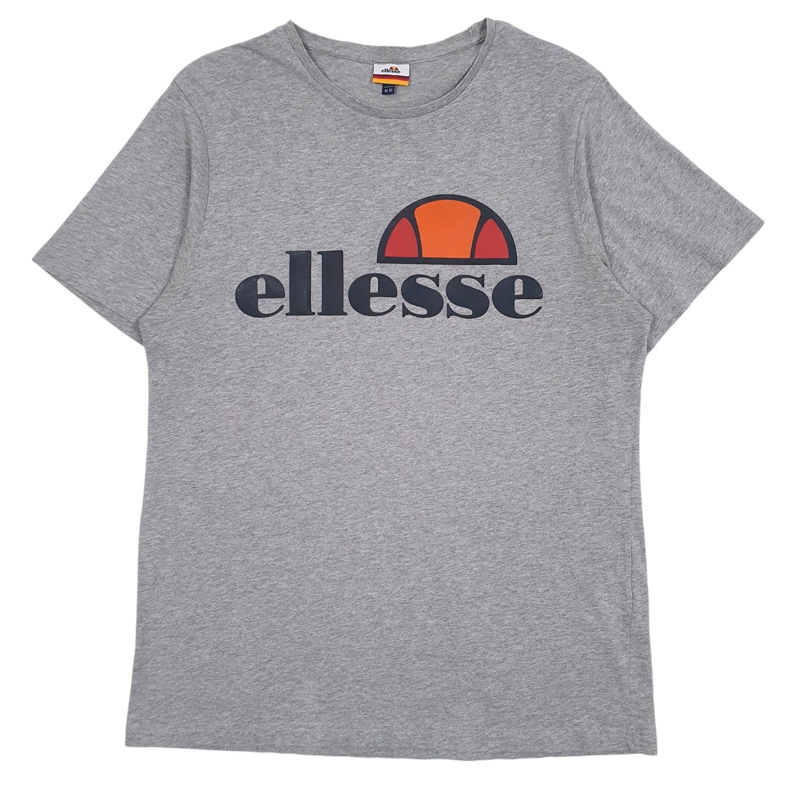Mens Grey Ellesse Spellout Short Sleeve T Shirt