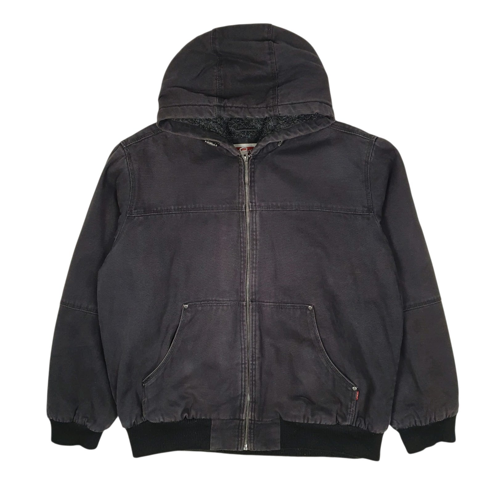 Mens Black Levis Sherpa Lined Active Hoodie  Coat