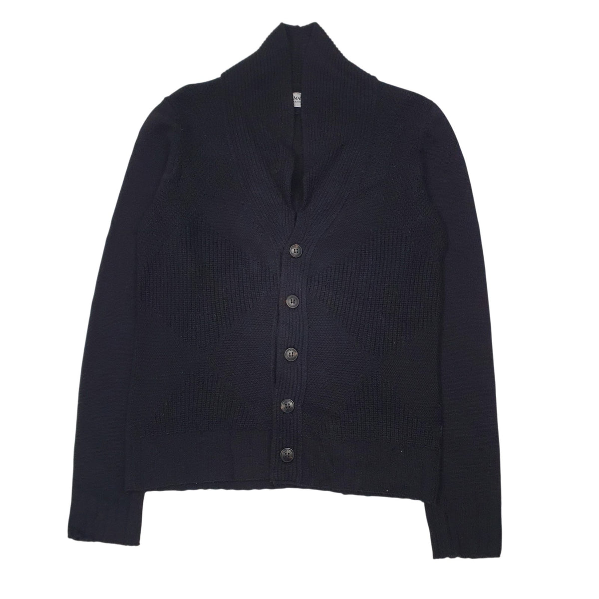 Womens Black Armani  Cardigan Jumper