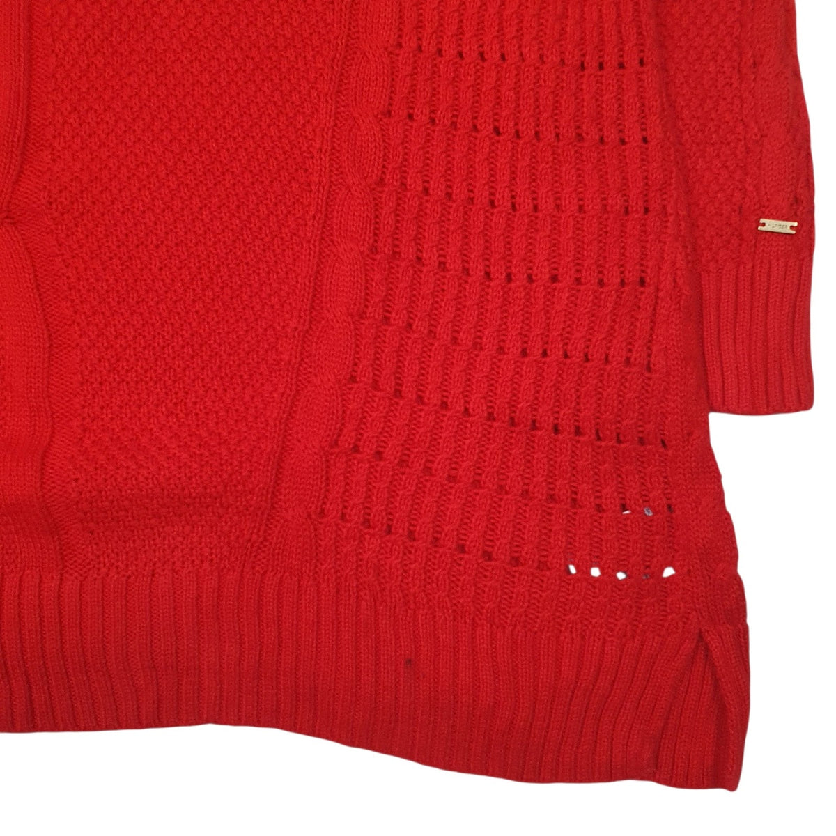 Mens Red Tommy Hilfiger Knit Crewneck Jumper