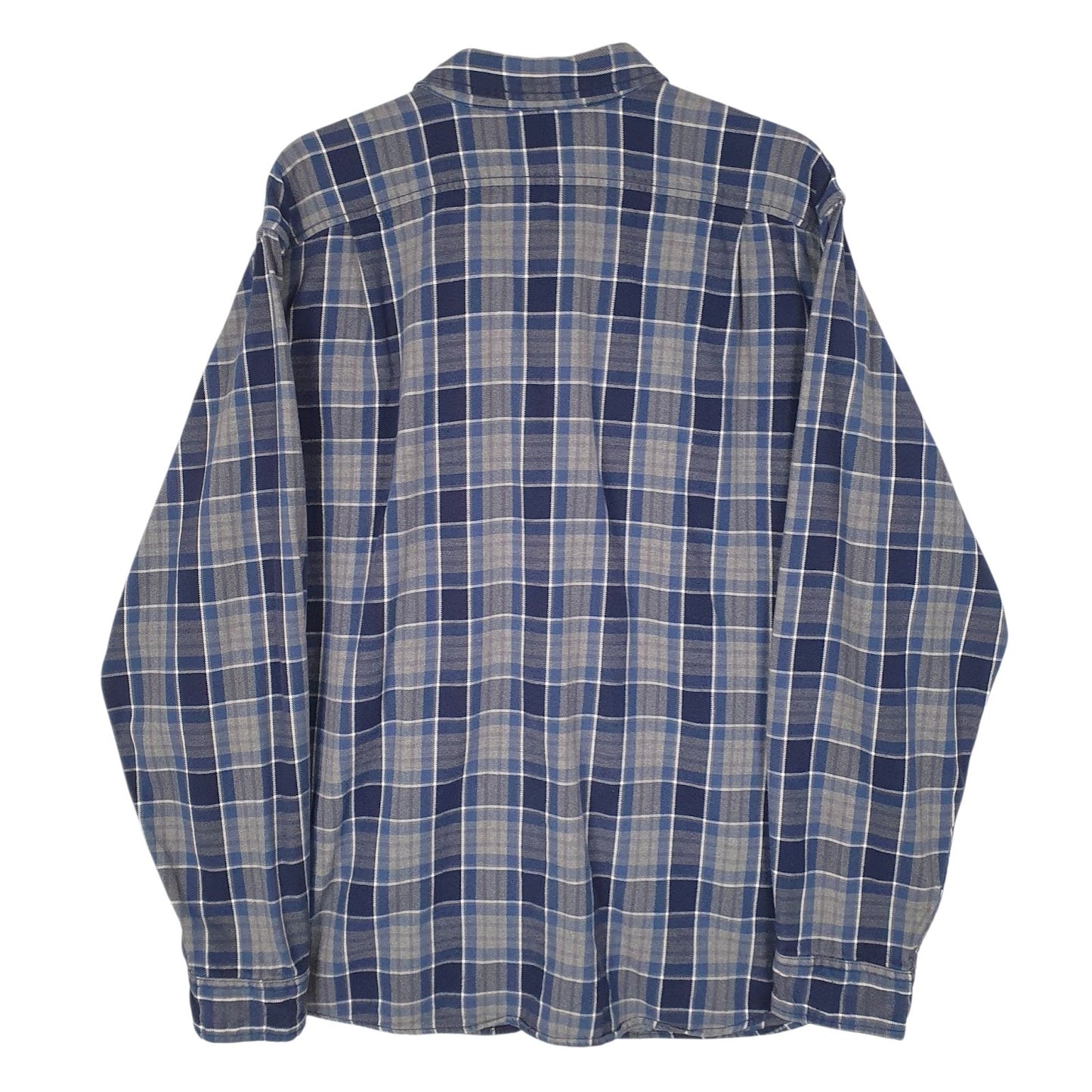 Mens Grey Eddie Bauer Flannel  Shirt