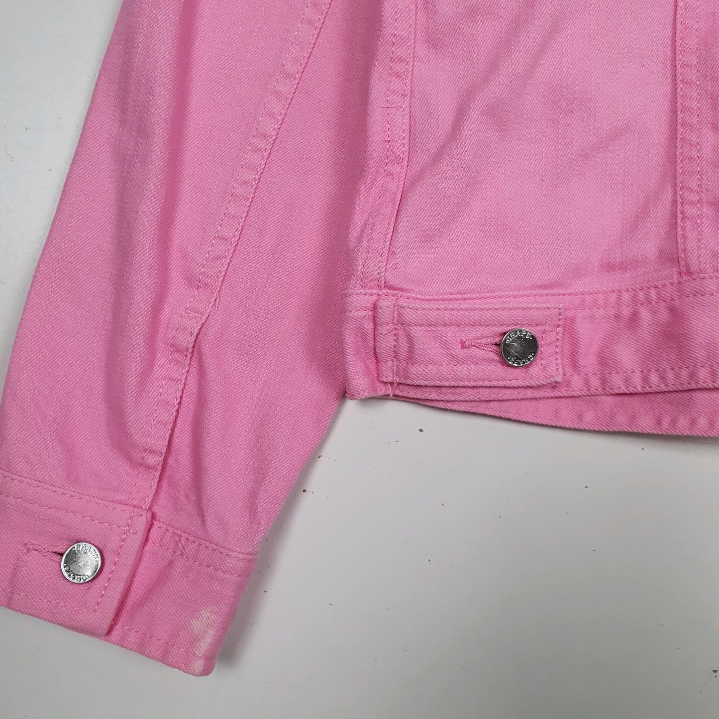 Womens Pink Chaps Type 3 Trucker  Coat