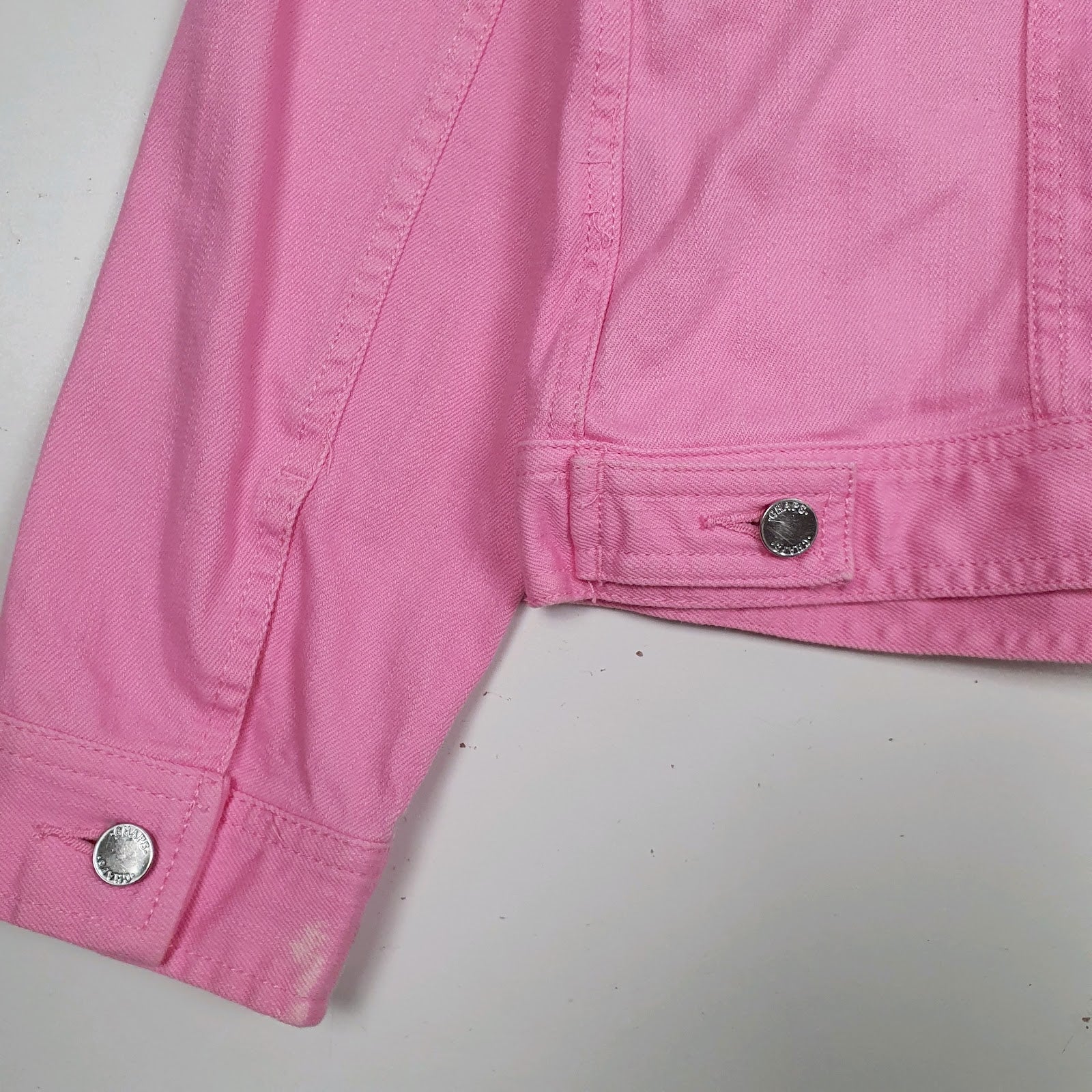 Womens Pink Chaps Type 3 Trucker  Coat