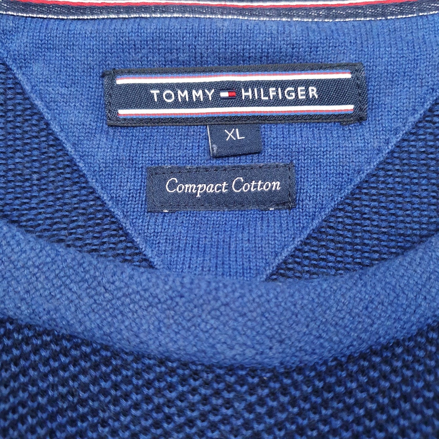 Mens Blue Tommy Hilfiger  Crewneck Jumper