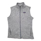 Womens Grey Patagonia Better Sweater Vest Bodywarmer Gilet Jumper