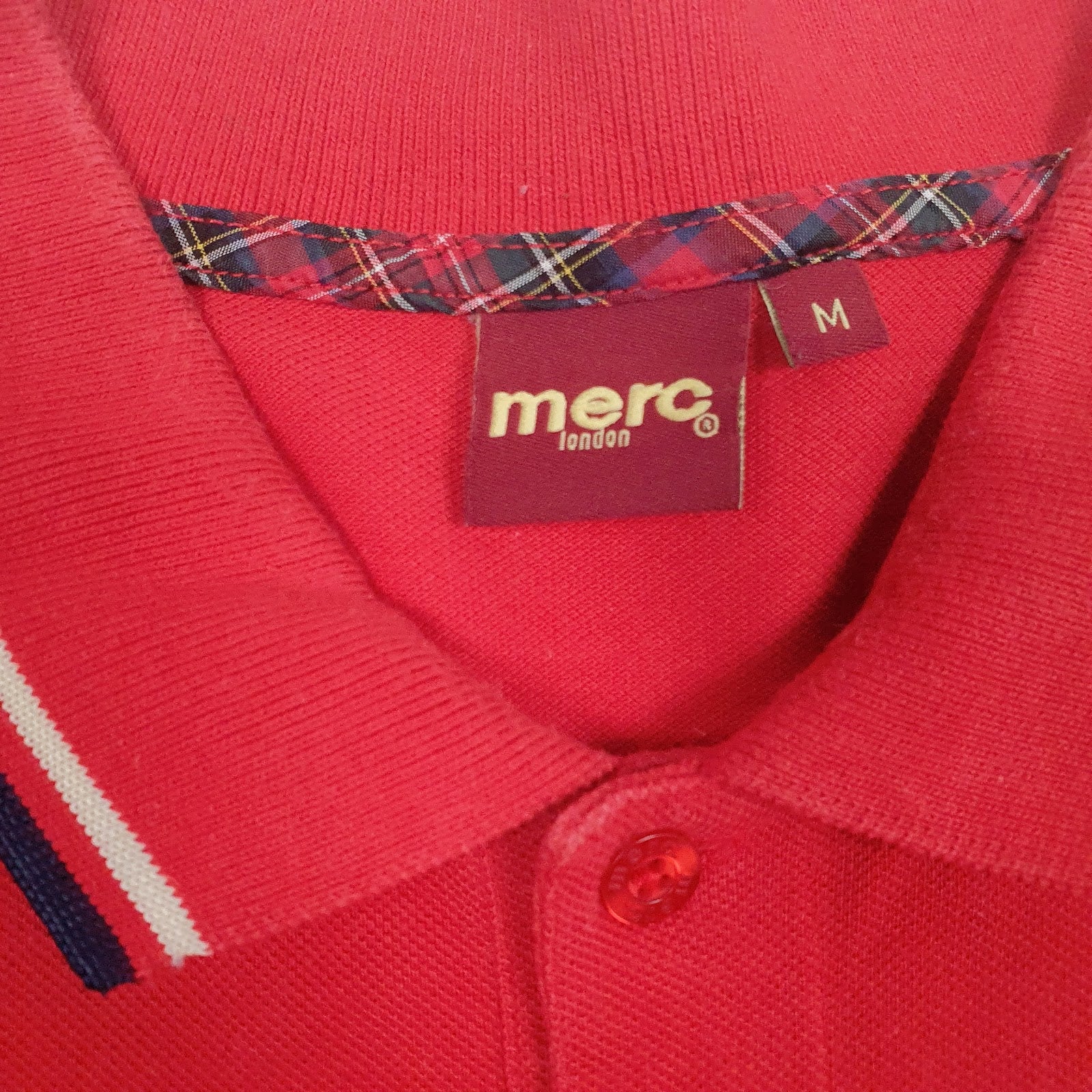 Mens Red Merc   Polo Shirt