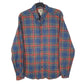 Mens Blue L.L.Bean Flannel Long Sleeve Shirt