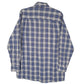 Mens Blue Worker Flannel  Shirt