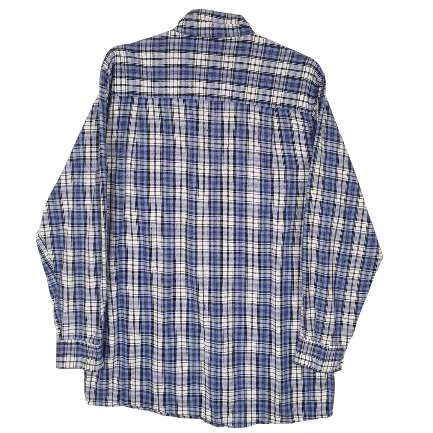 Mens Blue Worker Flannel  Shirt