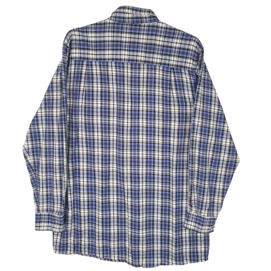 Mens Blue Worker Flannel  Shirt