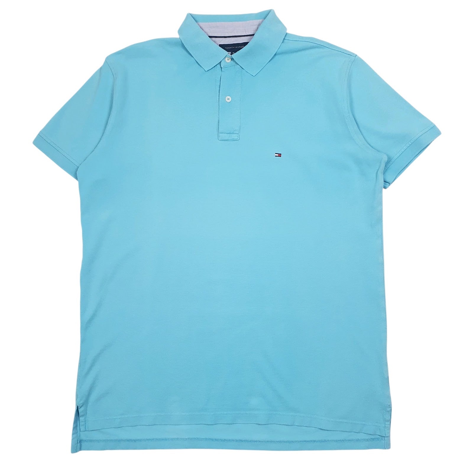 Mens Blue Tommy Hilfiger  Short Sleeve Polo Shirt