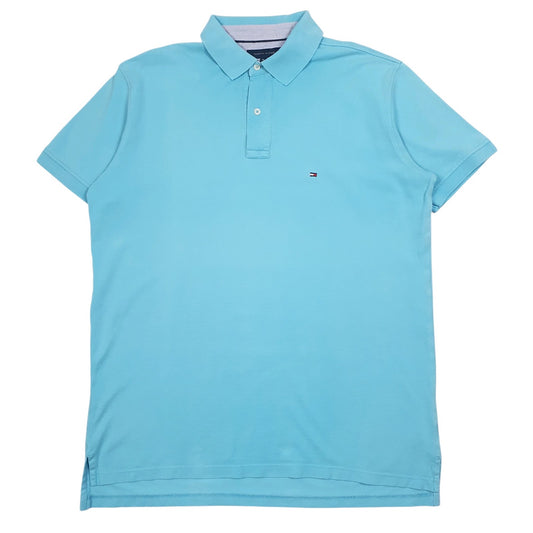 Mens Blue Tommy Hilfiger  Short Sleeve Polo Shirt