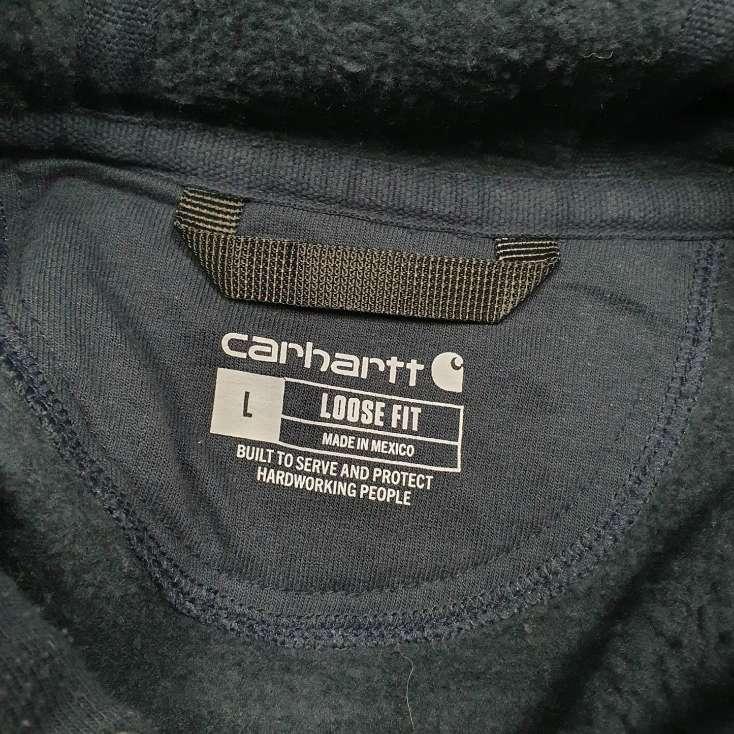 Mens Navy Carhartt  Hoodie Jumper